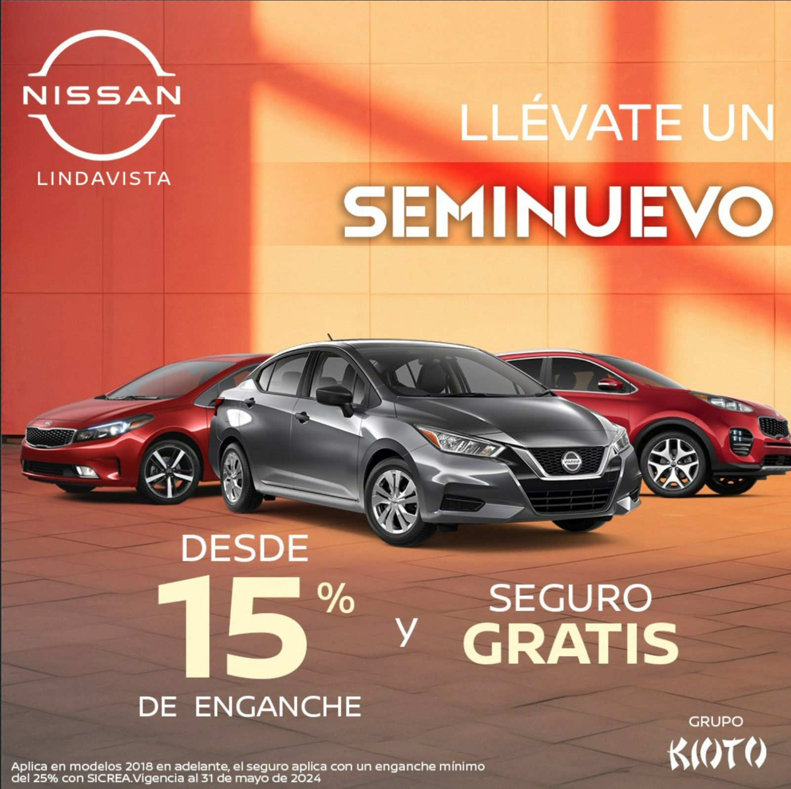 Compra un auto seminuevo en Nissan Kioto